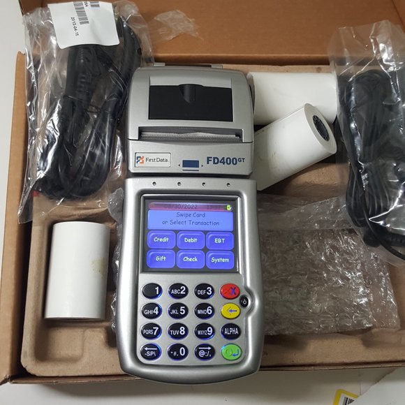 New In Box First Data FD400GT (MC8090) Credit Card Reader - Picture 6 of 7